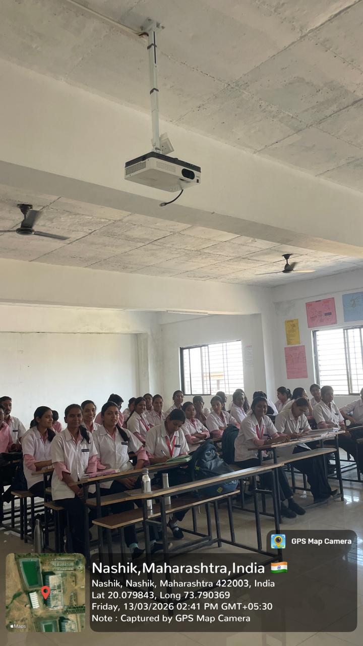 Classroom with projector and whiteboard